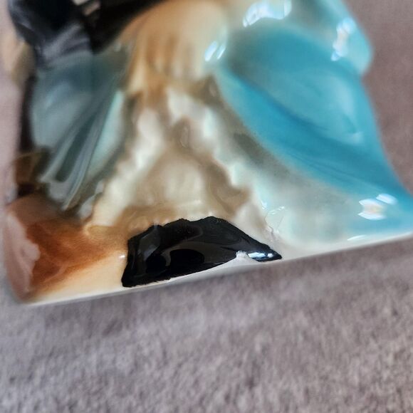 Witch Beer Stein RARE Porcelain LG Mug by Goebel Broom VTG Gretel Nursery Rhyme - Picture 11 of 11